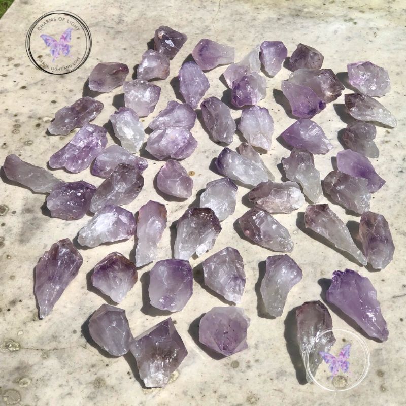 Natural Raw Amethyst Crystal Point